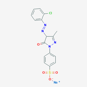 Sodium 4-[4-[(2-chlorophenyl)azo]-4,5-dihydro-3-methyl-5-oxo-1H-pyrazol-1-yl]benzenesulphonate