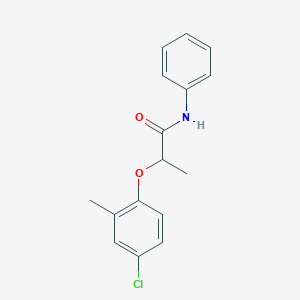 molecular formula C16H16ClNO2 B081613 2-(4-chloro-2-methylphenoxy)-N-phenylpropanamide CAS No. 13740-38-0