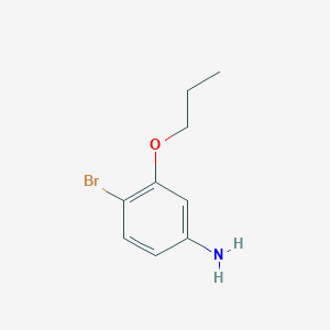 molecular formula C9H12BrNO B8161369 4-Bromo-3-propoxyaniline 