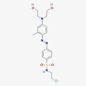 Benzenesulfonamide, 4-[[4-[bis(2-hydroxyethyl)amino]-2-methylphenyl]azo]-N-(2-chloroethyl)-