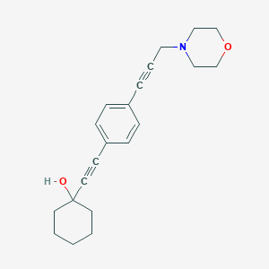 Cyclohexanol, 1-(2-(p-(3-morpholino-1-propynyl)phenyl)ethynyl)-