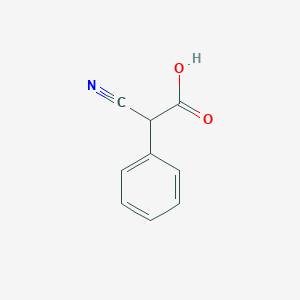 molecular formula C9H7NO2 B081621 2-Cyano-2-phenylacetic acid CAS No. 14025-79-7