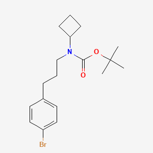 molecular formula C18H26BrNO2 B8162233 tert-Butyl (3-(4-bromophenyl)propyl)(cyclobutyl)carbamate 