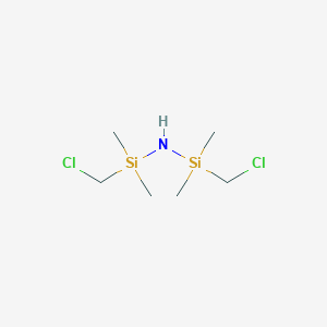 molecular formula C6H17Cl2NSi2 B081627 Silanamine, 1-(chloromethyl)-N-[(chloromethyl)dimethylsilyl]-1,1-dimethyl- CAS No. 14579-91-0