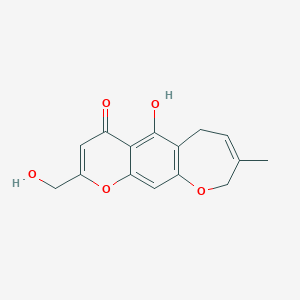 6,9-Dihydro-5-hydroxy-2-(hydroxymethyl)-8-methyl-4H-pyrano[3,2-h][1]benzoxepin-4-one