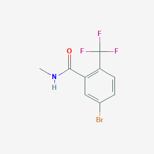 molecular formula C9H7BrF3NO B8163187 5-Bromo-N-methyl-2-(trifluoromethyl)benzamide 