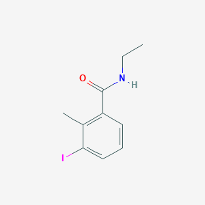 molecular formula C10H12INO B8163318 N-Ethyl-3-iodo-2-methylbenzamide 