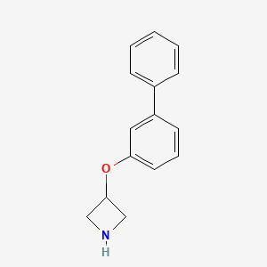 molecular formula C15H15NO B8163371 3-([1,1'-Biphenyl]-3-yloxy)azetidine 