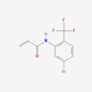 molecular formula C10H7BrF3NO B8163443 N-(5-bromo-2-(trifluoromethyl)phenyl)acrylamide 