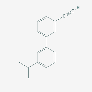 molecular formula C17H16 B8163653 3-Ethynyl-3'-isopropyl-1,1'-biphenyl 