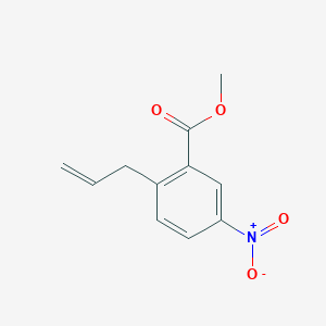 molecular formula C11H11NO4 B8164006 Methyl 2-allyl-5-nitrobenzoate 