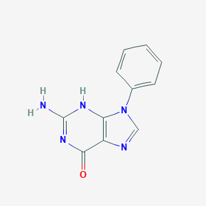 molecular formula C11H9N5O B081643 9-Phenylguanine CAS No. 14443-33-5