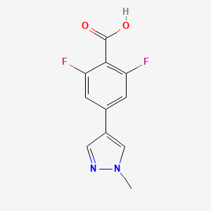 2,6-Difluoro-4-(1-methylpyrazol-4-yl)benzoic acid