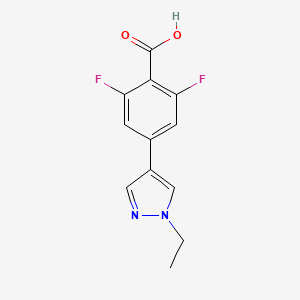 4-(1-Ethyl-1H-pyrazol-4-yl)-2,6-difluorobenzoic acid
