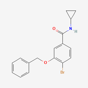 3-(Benzyloxy)-4-bromo-N-cyclopropylbenzamide