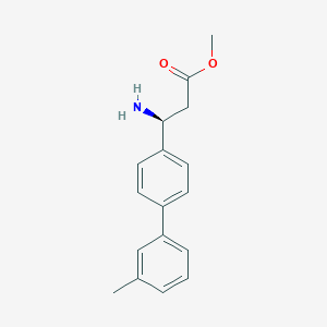 (S)-methyl 3-amino-3-(3'-methyl-[1,1'-biphenyl]-4-yl)propanoate