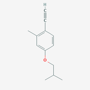 molecular formula C13H16O B8164593 1-Ethynyl-4-isobutoxy-2-methylbenzene 