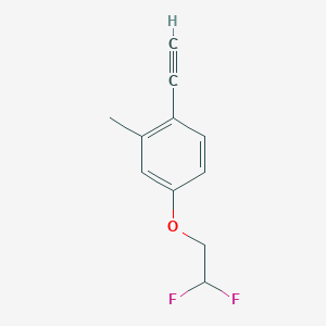 molecular formula C11H10F2O B8164597 4-(2,2-Difluoroethoxy)-1-ethynyl-2-methylbenzene 