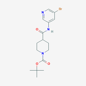 tert-Butyl 4-((5-bromopyridin-3-yl)carbamoyl)piperidine-1-carboxylate