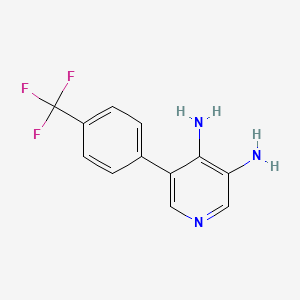 5-(4-(Trifluoromethyl)phenyl)pyridine-3,4-diamine