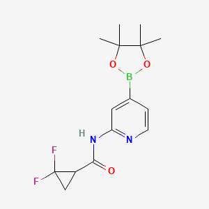 2,2-Difluoro-N-(4-(4,4,5,5-tetramethyl-1,3,2-dioxaborolan-2-yl)pyridin-2-yl)cyclopropanecarboxamide