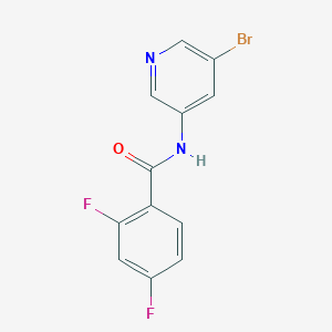 molecular formula C12H7BrF2N2O B8164645 N-(5-bromopyridin-3-yl)-2,4-difluorobenzamide 