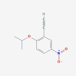 molecular formula C11H11NO3 B8164678 2-Ethynyl-1-isopropoxy-4-nitrobenzene 