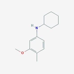 molecular formula C14H21NO B8164855 N-cyclohexyl-3-methoxy-4-methylaniline 