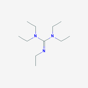 molecular formula C11H25N3 B081650 Guanidine, N,N,N',N',N''-pentaethyl- CAS No. 13439-89-9