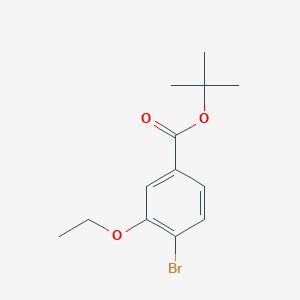 molecular formula C13H17BrO3 B8165975 tert-Butyl 4-bromo-3-ethoxybenzoate 