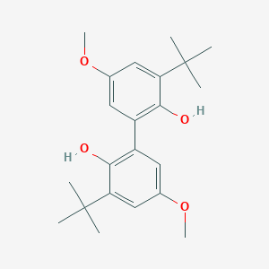 molecular formula C22H30O4 B081672 3,3'-二叔丁基-5,5'-二甲氧基联苯-2,2'-二醇 CAS No. 14078-41-2