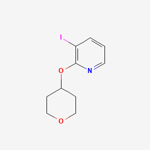 molecular formula C10H12INO2 B8167295 3-Iodo-2-(tetrahydro-pyran-4-yloxy)-pyridine 