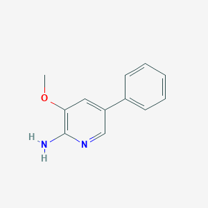 molecular formula C12H12N2O B8167416 3-Methoxy-5-phenylpyridin-2-amine 