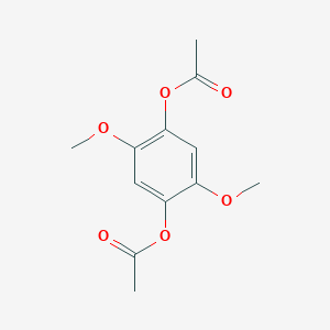molecular formula C12H14O6 B081679 Hydroquinone, 2,5-dimethoxy-, diacetate CAS No. 14786-37-9