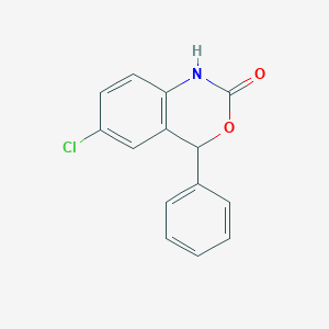 molecular formula C14H10ClNO2 B081683 4-Phenyl-6-chloro-1,4-dihydro-2H-3,1-benzoxazin-2-one CAS No. 13213-86-0