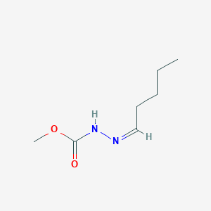 molecular formula C7H14N2O2 B081687 methyl N-[(Z)-pentylideneamino]carbamate CAS No. 14702-36-4