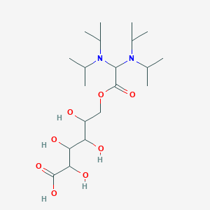 6-[2,2-Bis[di(propan-2-yl)amino]acetyl]oxy-2,3,4,5-tetrahydroxyhexanoic acid