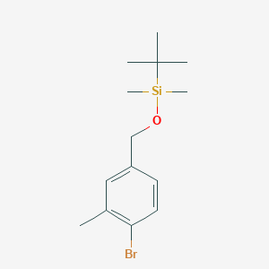 molecular formula C14H23BrOSi B8171304 ((4-Bromo-3-methylbenzyl)oxy)(tert-butyl)dimethylsilane 