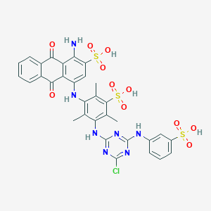 molecular formula C32H26ClN7O11S3 B081723 Reactive Blue 49 CAS No. 12236-92-9