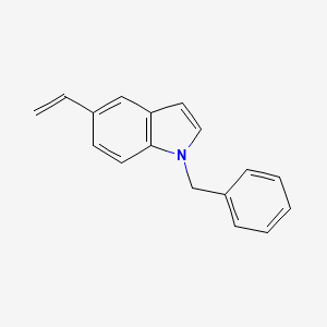 molecular formula C17H15N B8172433 1-Benzyl-5-ethenyl-1H-indole CAS No. 63228-23-9