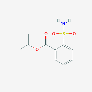 molecular formula C10H13NO4S B081730 propan-2-yl 2-sulfamoylbenzoate CAS No. 14065-41-9