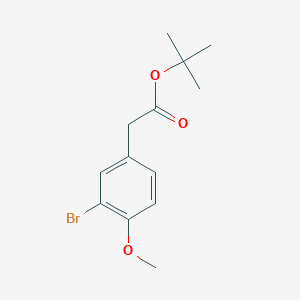 molecular formula C13H17BrO3 B8173311 tert-Butyl 2-(3-bromo-4-methoxyphenyl)acetate 