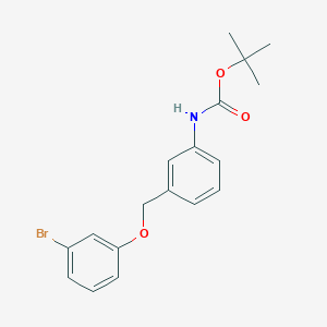 molecular formula C18H20BrNO3 B8173768 tert-Butyl (3-((3-bromophenoxy)methyl)phenyl)carbamate 
