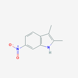 molecular formula C10H10N2O2 B081741 Indole, 2,3-dimethyl-6-nitro- CAS No. 13801-00-8