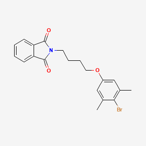 molecular formula C20H20BrNO3 B8174370 2-(4-(4-Bromo-3,5-dimethylphenoxy)butyl)isoindoline-1,3-dione 