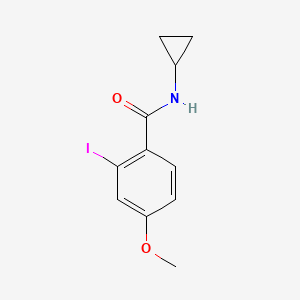 molecular formula C11H12INO2 B8174981 N-Cyclopropyl-2-iodo-4-methoxybenzamide 