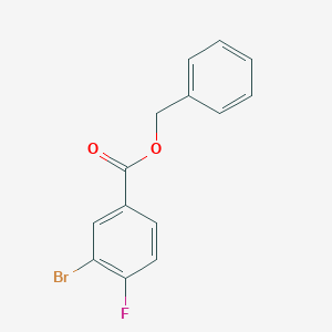 molecular formula C14H10BrFO2 B8175279 Benzyl 3-bromo-4-fluorobenzoate 