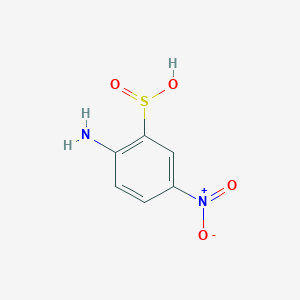 molecular formula C6H6N2O4S B081753 2-amino-5-nitrobenzenesulfinic acid CAS No. 14688-12-1