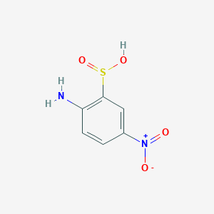 molecular formula C6H6N2O4S B081753 Benzenesulfinic acid, 2-amino-5-nitro- CAS No. 14688-12-1