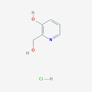 molecular formula C6H8ClNO2 B081757 3-Hydroxy-2-pyridinemethanol hydrochloride CAS No. 14173-30-9